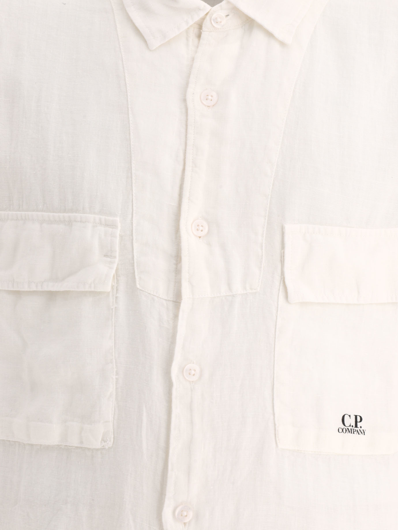 C.P. COMPANY White Linen shirt